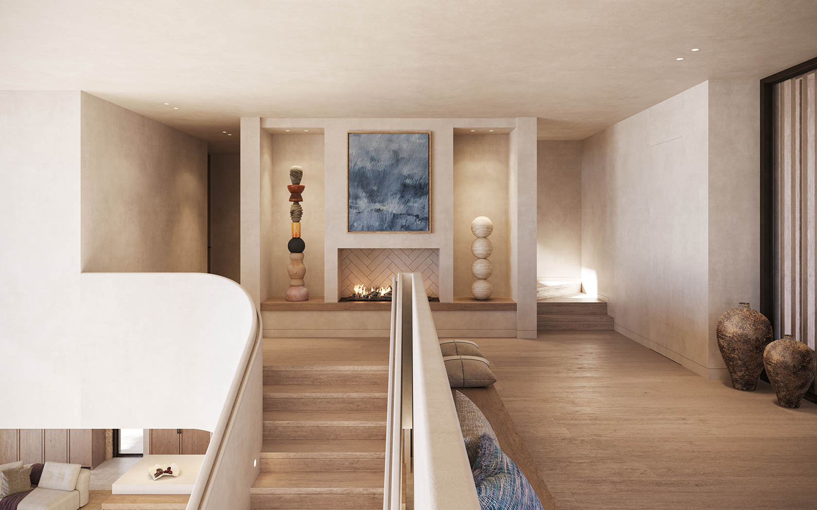 Contemporary residential architecture project in Kent showcasing modern interior design and refined materiality